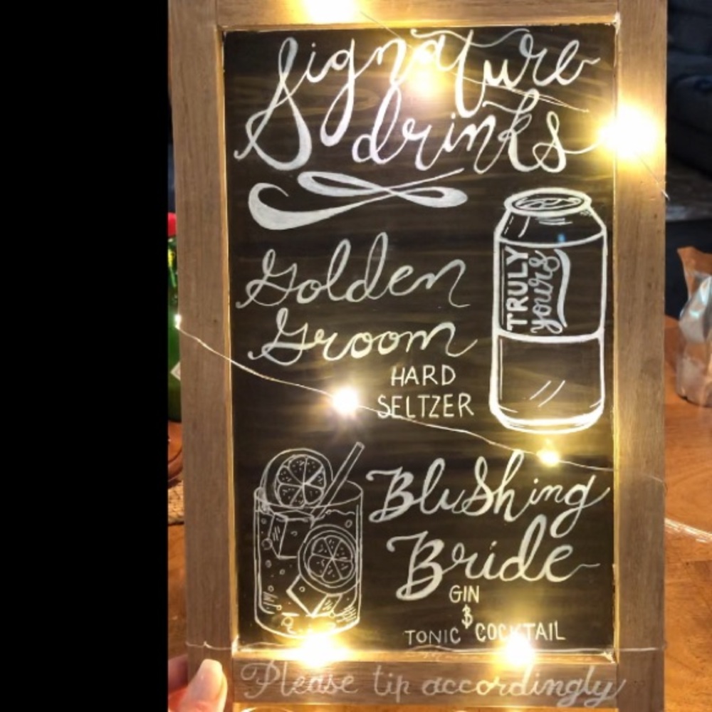 Signature Drink Sign